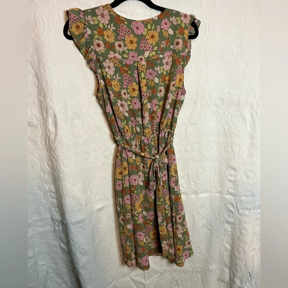 Monteau Floral Print Midi Dress, Size XL - Picture 6 of 6